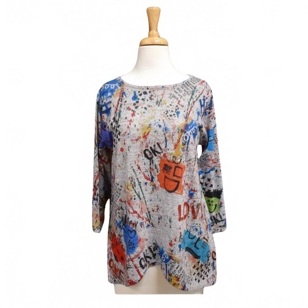 NEW INOAH women's emojis top in grey